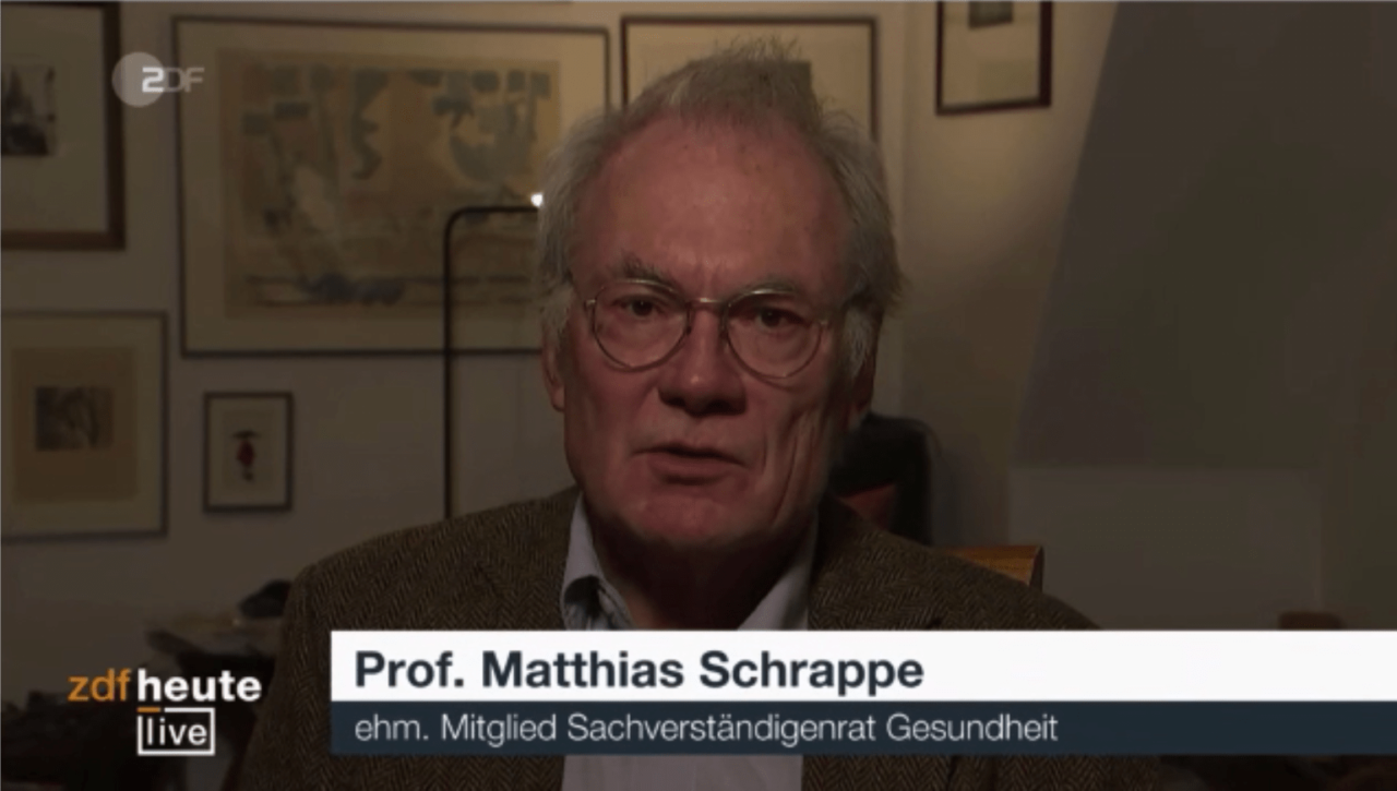 Prof. Matthias Schrappe: Die Zahlen des RKI sind nichts wert.