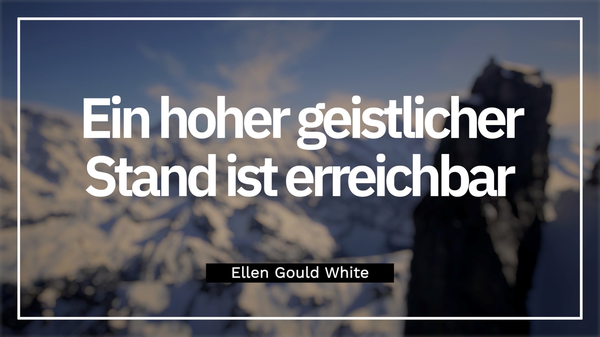 Ein hoher geistlicher Stand ist erreichbar :: High Spiritual State Attainable – Vimeo thumbnail